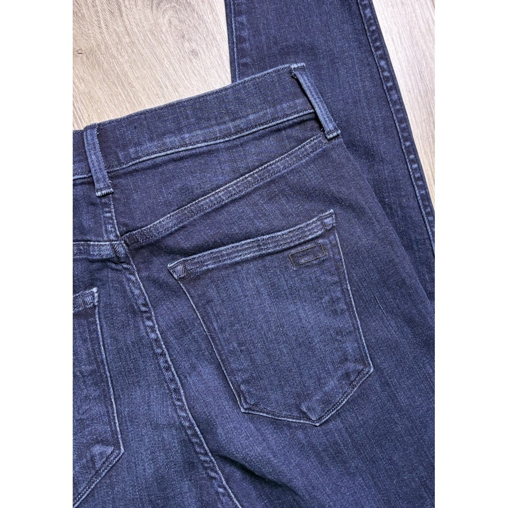 AYR Jeans The Riser High Rise Stretch Raw Hem Dark Blue Denim Women's 29/32 - Picture 8 of 8